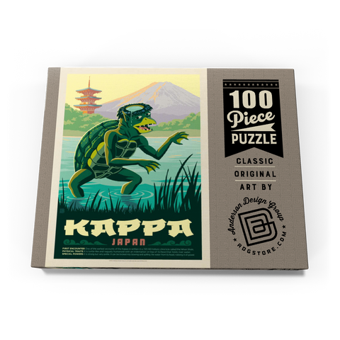 Mythical Creatures: Kappa (Japan), Vintage Poster 100 Puzzle Schachtel Ansicht3