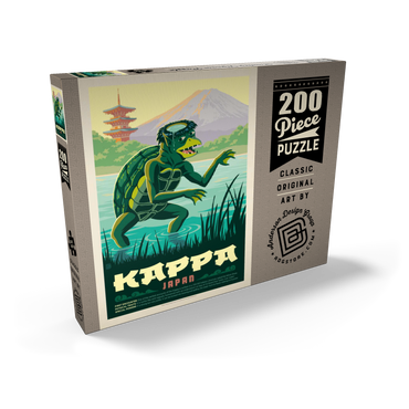 Mythical Creatures: Kappa (Japan), Vintage Poster 200 Puzzle Schachtel Ansicht2