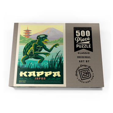 Mythical Creatures: Kappa (Japan), Vintage Poster 500 Puzzle Schachtel Ansicht3