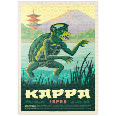 puzzleplate Mythical Creatures: Kappa (Japan), Vintage Poster 500 Puzzle