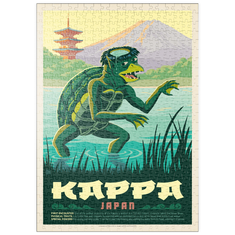 puzzleplate Mythical Creatures: Kappa (Japan), Vintage Poster 500 Puzzle