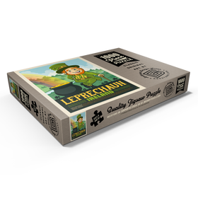 Darstellung des Puzzle Motivs Mythical Creatures: Leprechaun (Ireland), Vintage Poster - Puzzleteile: 1000