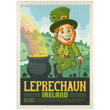 puzzleplate Mythical Creatures: Leprechaun (Ireland), Vintage Poster 1000 Puzzle