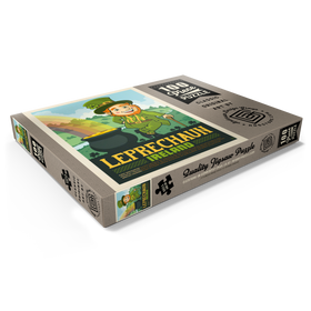 Darstellung des Puzzle Motivs Mythical Creatures: Leprechaun (Ireland), Vintage Poster - Puzzleteile: 100