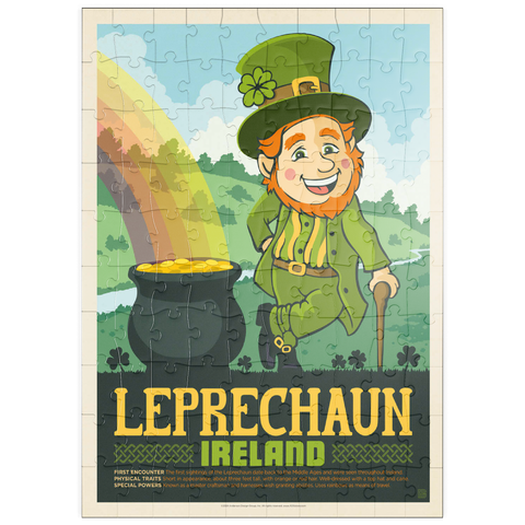 puzzleplate Mythical Creatures: Leprechaun (Ireland), Vintage Poster 100 Puzzle