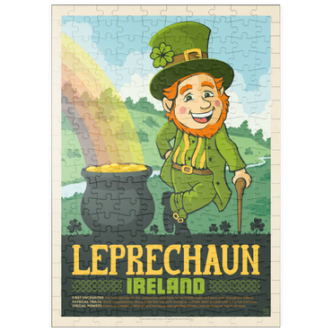 puzzleplate Mythical Creatures: Leprechaun (Ireland), Vintage Poster 200 Puzzle