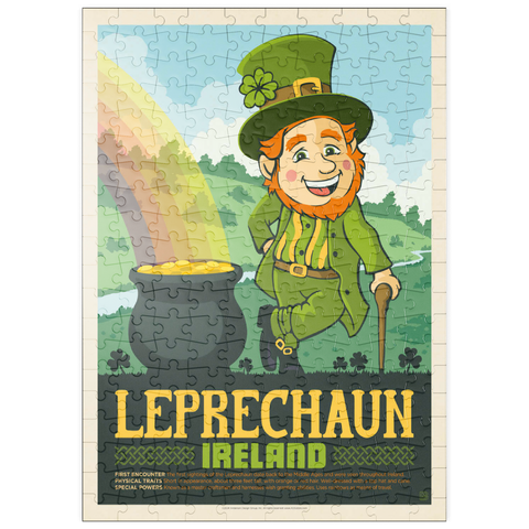 puzzleplate Mythical Creatures: Leprechaun (Ireland), Vintage Poster 200 Puzzle