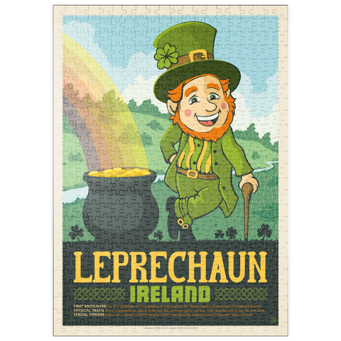 puzzleplate Mythical Creatures: Leprechaun (Ireland), Vintage Poster 500 Puzzle