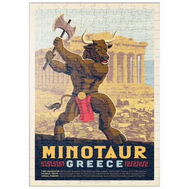 puzzleplate Mythical Creatures: Minotaur (Greece), Vintage Poster 200 Puzzle