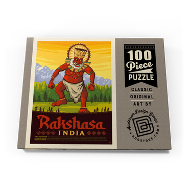 Mythical Creatures: Rakshasa (India), Vintage Poster 100 Puzzle Schachtel Ansicht3