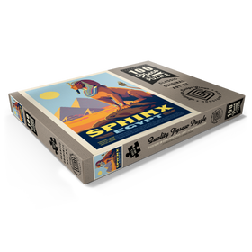 Darstellung des Puzzle Motivs Mythical Creatures: Sphinx (Egypt), Vintage Poster - Puzzleteile: 100