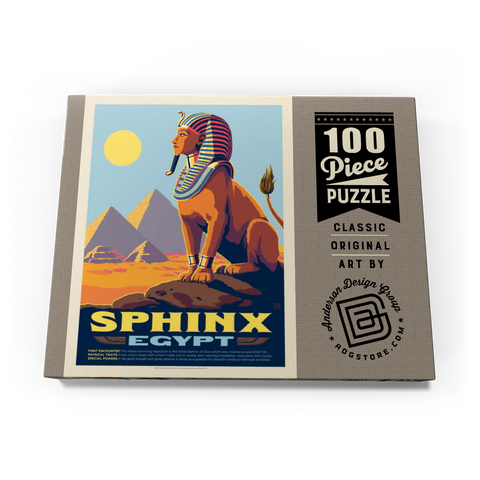 Mythical Creatures: Sphinx (Egypt), Vintage Poster 100 Puzzle Schachtel Ansicht3