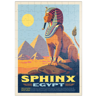 puzzleplate Mythical Creatures: Sphinx (Egypt), Vintage Poster 100 Puzzle
