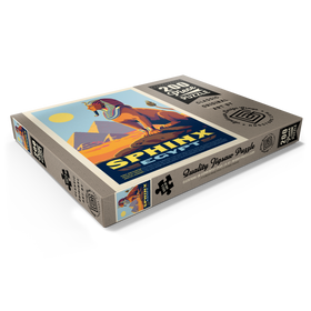 Darstellung des Puzzle Motivs Mythical Creatures: Sphinx (Egypt), Vintage Poster - Puzzleteile: 200