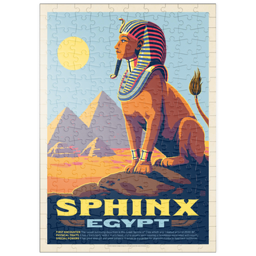 puzzleplate Mythical Creatures: Sphinx (Egypt), Vintage Poster 200 Puzzle