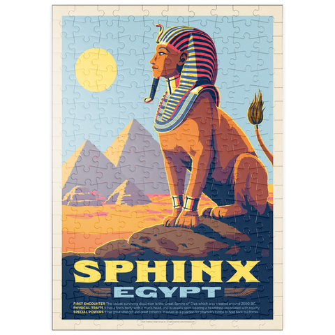 puzzleplate Mythical Creatures: Sphinx (Egypt), Vintage Poster 200 Puzzle