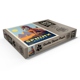 Darstellung des Puzzle Motivs Mythical Creatures: Sphinx (Egypt), Vintage Poster - Puzzleteile: 500