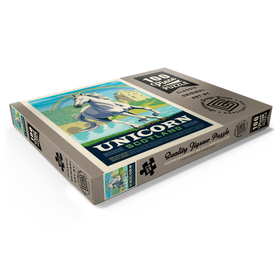 Darstellung des Puzzle Motivs Mythical Creatures: Unicorn (Scotland), Vintage Poster - Puzzleteile: 100