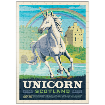 puzzleplate Mythical Creatures: Unicorn (Scotland), Vintage Poster 200 Puzzle