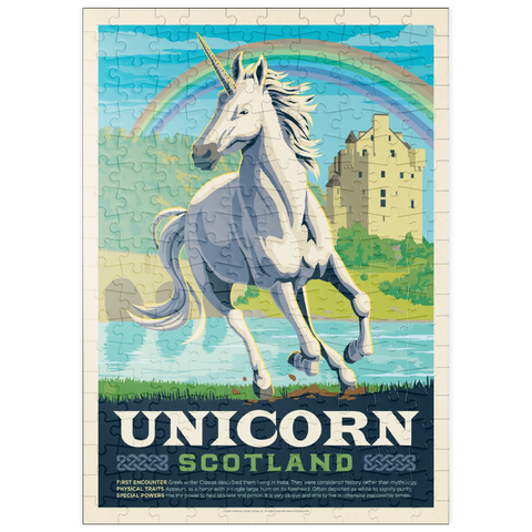 puzzleplate Mythical Creatures: Unicorn (Scotland), Vintage Poster 200 Puzzle