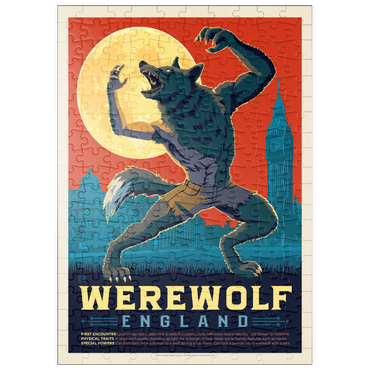 puzzleplate Mythical Creatures: Werewolf (England), Vintage Poster 200 Puzzle