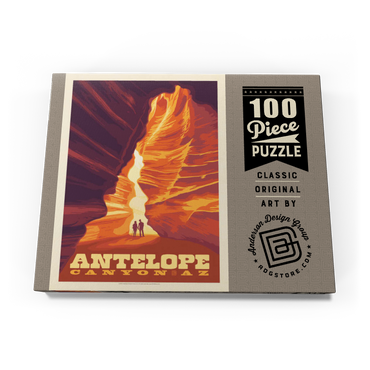 Antelope Canyon, Arizona, Vintage Poster 100 Puzzle Schachtel Ansicht3