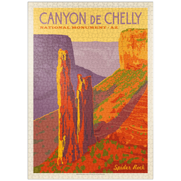 puzzleplate Canyon De Chelly National Monument, Arizona, Vintage Poster 1000 Puzzle