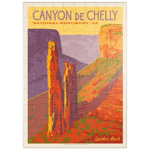 puzzleplate Canyon De Chelly National Monument, Arizona, Vintage Poster 100 Puzzle