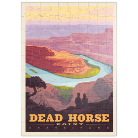 Darstellung des Puzzle Motivs Dead Horse Point State Park, Utah, Vintage Poster - Puzzleteile: 100
