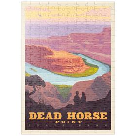 Darstellung des Puzzle Motivs Dead Horse Point State Park, Utah, Vintage Poster - Puzzleteile: 200