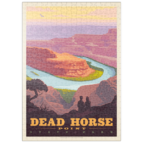 puzzleplate Dead Horse Point State Park, Utah, Vintage Poster 500 Puzzle