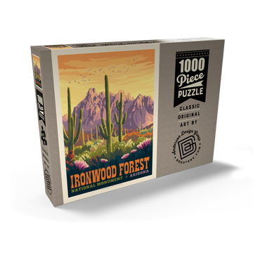 Ironwood Forest National Monument, Arizona, Vintage Poster 1000 Puzzle Schachtel Ansicht2