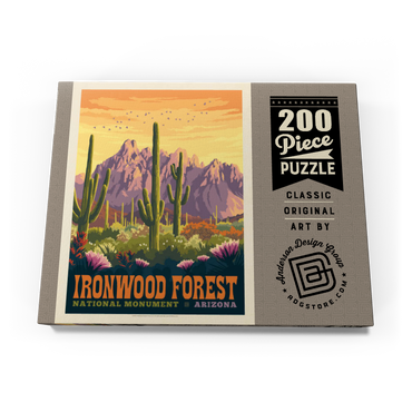 Ironwood Forest National Monument, Arizona, Vintage Poster 200 Puzzle Schachtel Ansicht3