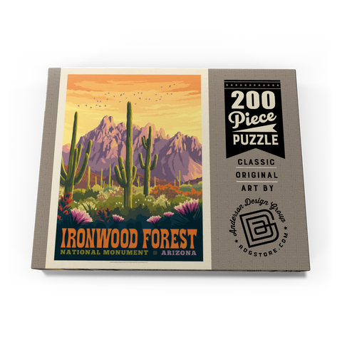 Ironwood Forest National Monument, Arizona, Vintage Poster 200 Puzzle Schachtel Ansicht3