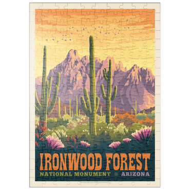puzzleplate Ironwood Forest National Monument, Arizona, Vintage Poster 200 Puzzle