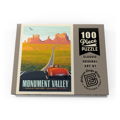 Monument Valley: Hwy 163, Vintage Poster 100 Puzzle Schachtel Ansicht3