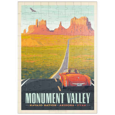 puzzleplate Monument Valley: Hwy 163, Vintage Poster 100 Puzzle