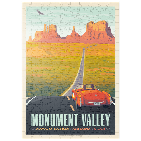 puzzleplate Monument Valley: Hwy 163, Vintage Poster 200 Puzzle
