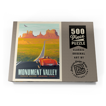 Monument Valley: Hwy 163, Vintage Poster 500 Puzzle Schachtel Ansicht3