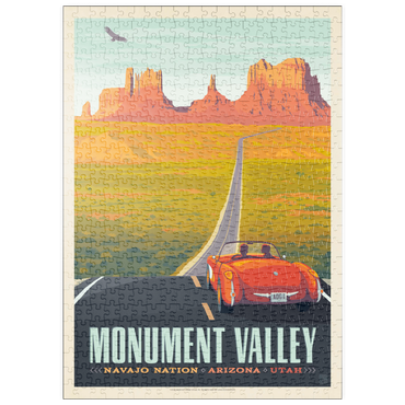 puzzleplate Monument Valley: Hwy 163, Vintage Poster 500 Puzzle
