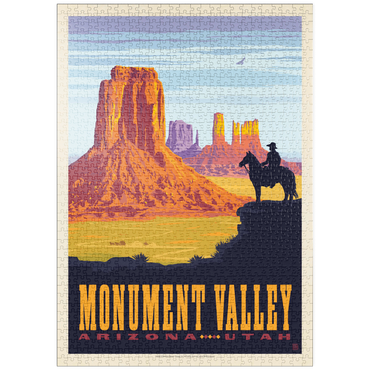 puzzleplate Monument Valley: Cowboy Ranger, Vintage Poster 1000 Puzzle