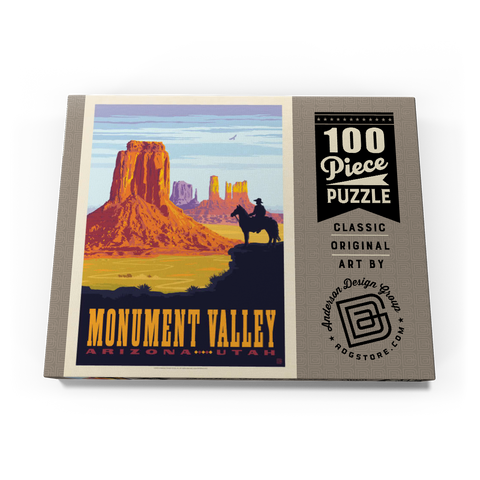 Monument Valley: Cowboy Ranger, Vintage Poster 100 Puzzle Schachtel Ansicht3