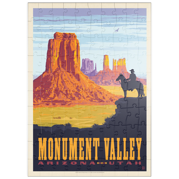 puzzleplate Monument Valley: Cowboy Ranger, Vintage Poster 100 Puzzle