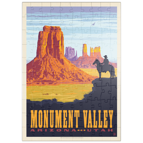 puzzleplate Monument Valley: Cowboy Ranger, Vintage Poster 100 Puzzle