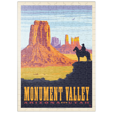 puzzleplate Monument Valley: Cowboy Ranger, Vintage Poster 200 Puzzle