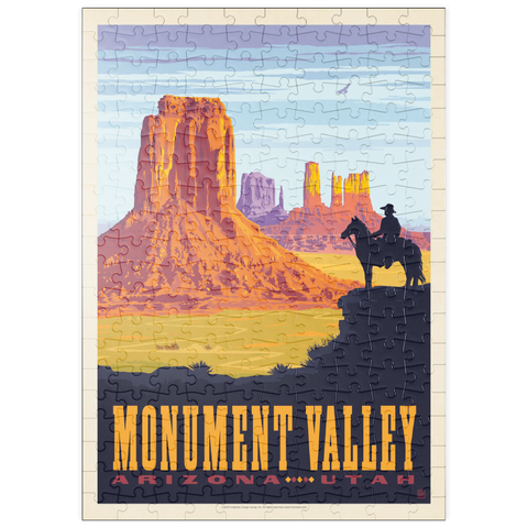 puzzleplate Monument Valley: Cowboy Ranger, Vintage Poster 200 Puzzle