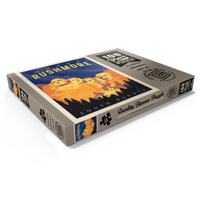 Darstellung des Puzzle Motivs Mt Rushmore National Memorial: At Night, Vintage Poster - Puzzleteile: 100