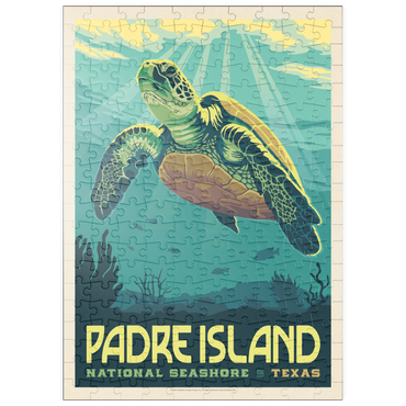 puzzleplate Padre Island National Seashore, Texas, Vintage Poster 200 Puzzle