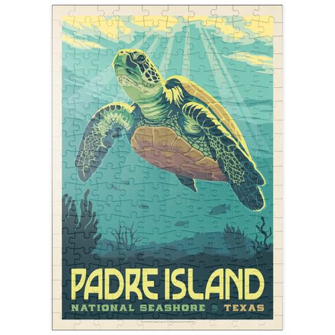puzzleplate Padre Island National Seashore, Texas, Vintage Poster 200 Puzzle