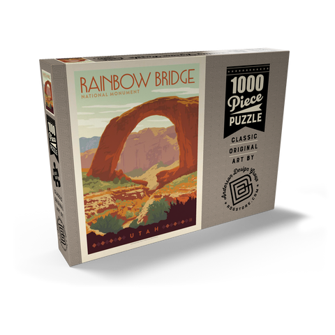 Rainbow Bridge National Monument, Vintage Poster 1000 Puzzle Schachtel Ansicht2